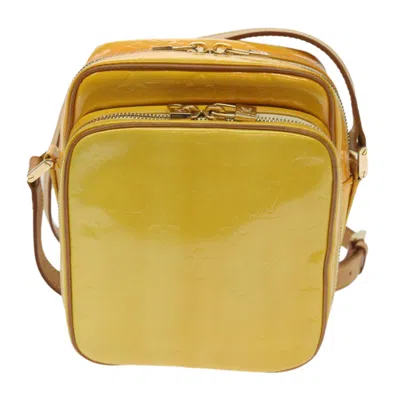 Pre-owned Louis Vuitton Wooster Patent Leather Shoulder Bag () In Yellow