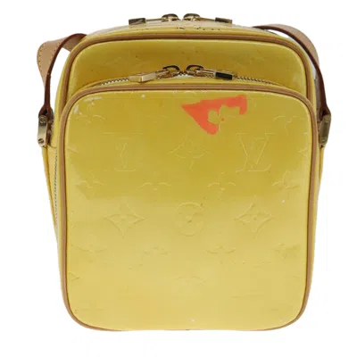 Pre-owned Louis Vuitton Wooster Yellow Patent Leather Shoulder Bag ()