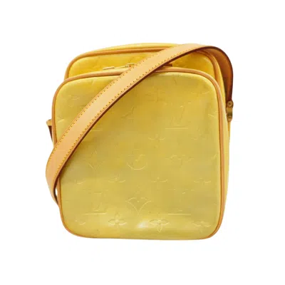 Pre-owned Louis Vuitton Wooster Yellow Patent Leather Shoulder Bag ()