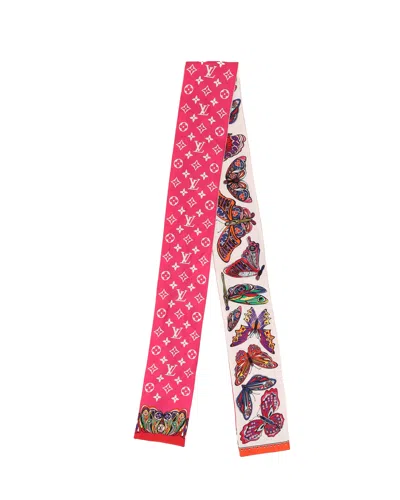 Louis Vuitton World Of Love Butterfly Silk Bandeau Scarf In Multi