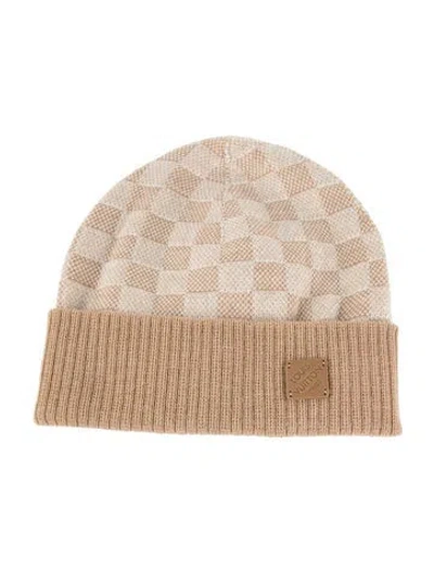 Pre-owned Louis Vuitton Woven Beanie Hat In Neutrals