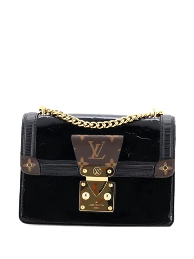 Pre-owned Louis Vuitton Wynwood Handbag Monogram Vernis With Monogram Canvas And Epi Leather Crossbody Bag In Black