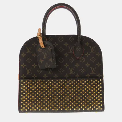 Pre-owned Louis Vuitton X Christian Louboutin Iconoclast Tote In Brown