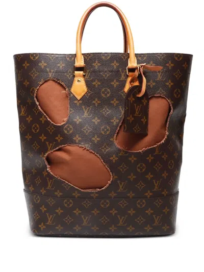 Pre-owned Louis Vuitton X Comme Des Garçons 2000s Bag With Holes Tote Bag In Brown