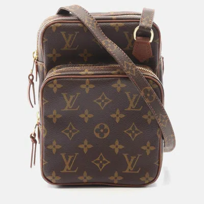 Pre-owned Louis Vuitton X Comme Des Garcons Sac De Poche Shoulder Bag Monogram In Brown