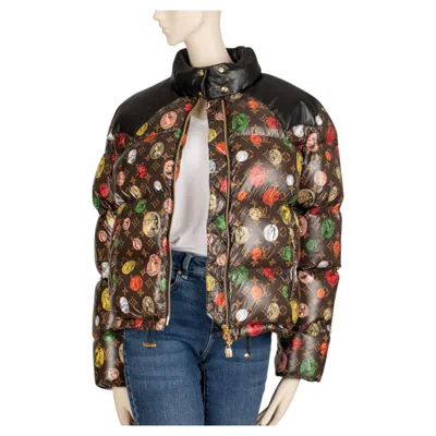 Pre-owned Louis Vuitton X Fornasetti Multicolour Monogram Portrait Down Puffer Jacket In Black