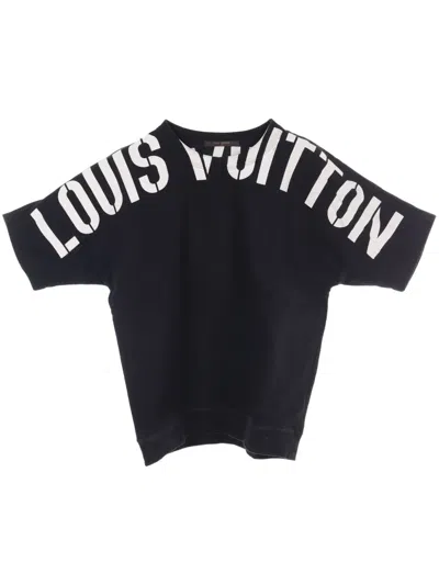 Pre-owned Louis Vuitton X Fragment 2000s Logo-print T-shirt In Black