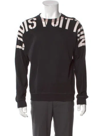 Pre-owned Louis Vuitton X Fragment 2017 Graphic Print Sweatshirt In Black