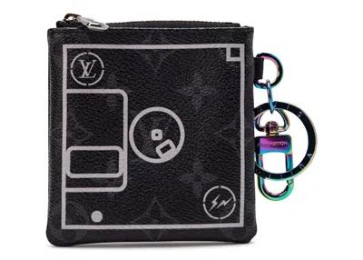 Pre-owned Louis Vuitton X Fragment Small Purse Monogram Eclipse Black In Multi