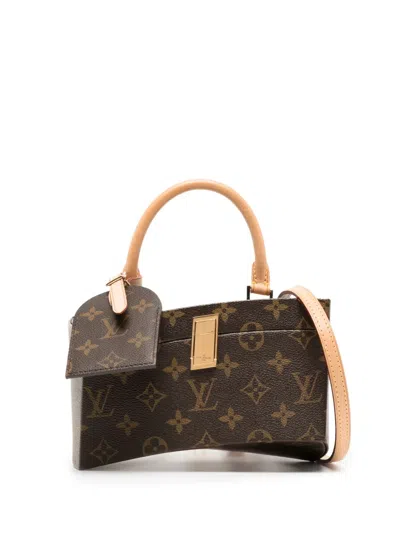 Pre-owned Louis Vuitton X Frank Gehry 2014  Twisted Box Two-way Bag In Brown