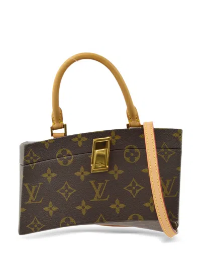 Pre-owned Louis Vuitton X Frank Gehry 2014 Twisted Box Two-way Handbag In Brown