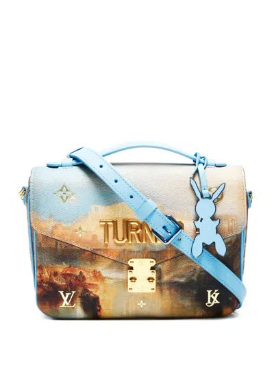 Pre-owned Louis Vuitton X Jeff Koons 2017 Pochette Metis Shoulder Bag In Neutral