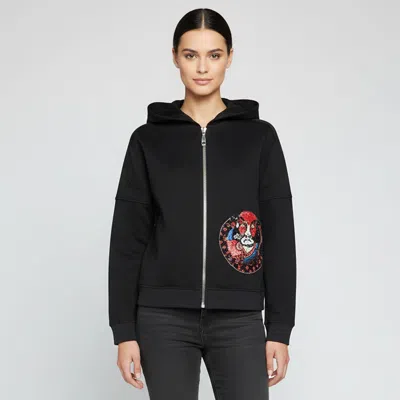 Pre-owned Louis Vuitton X Kansai Yamamoto Black Cotton Kabuki Patch Zip Up Jacket M