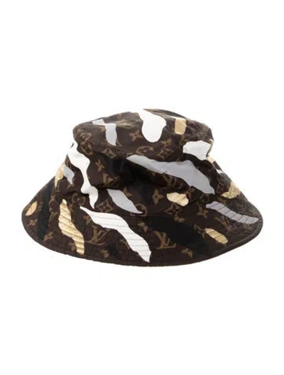 Pre-owned Louis Vuitton X League Of Legends Monogram Bucket Hat In Brown