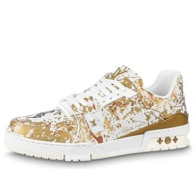 Pre-owned Louis Vuitton X Lee Quiones Trainers 250 'gold' In Multi