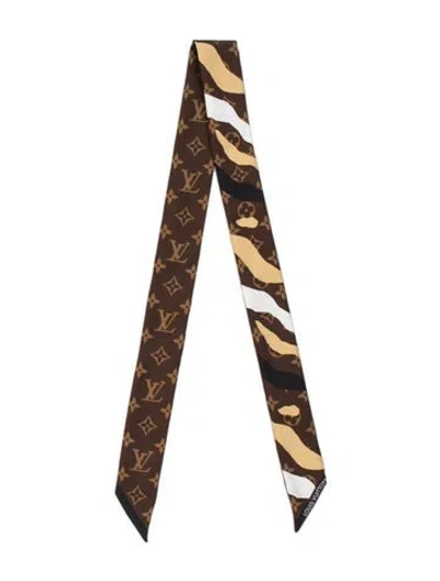 Pre-owned Louis Vuitton X Lol Monogram Bb Silk Bandeau In Brown