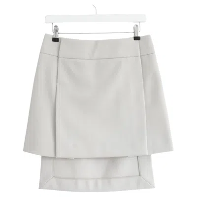 Pre-owned Louis Vuitton X Marc Jacobs Fall 2003 Grey Panelled Wool Skirt In Gray