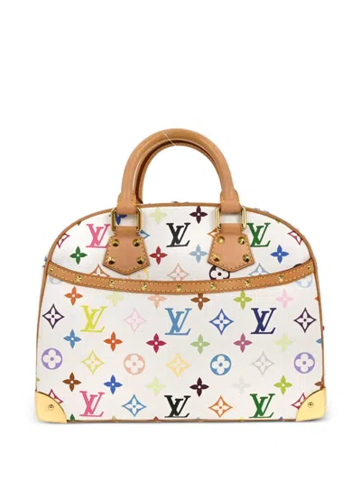 Pre-owned Louis Vuitton X Murakami 2005 Trouville Tote Bag In White