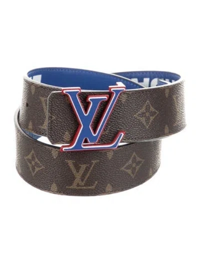 Pre-owned Louis Vuitton X Nba 2020 Lv Monogram Waist Belt In Brown