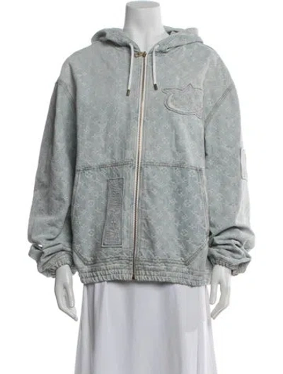 Pre-owned Louis Vuitton X Nba 2021 Denim Jacket In Blue