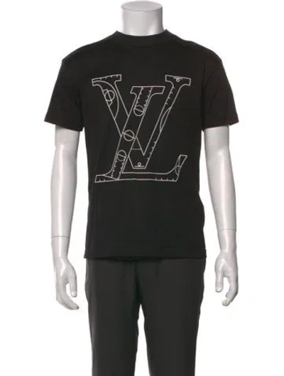 Pre-owned Louis Vuitton X Nba 2021 Graphic Print T-shirt In Black