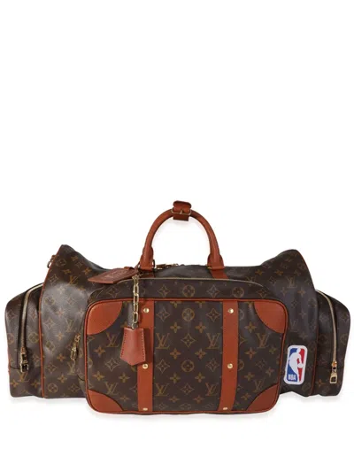 Pre-owned Louis Vuitton X Nba 2021  Keepall Trio-pocket Two-way Travel Bag In Brown
