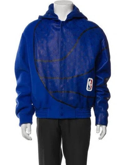 Pre-owned Louis Vuitton X Nba 2021 Lv Monogram Denim Jacket In Blue