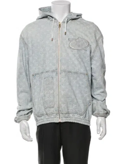 Pre-owned Louis Vuitton X Nba 2021 Lv Monogram Jacket In Blue