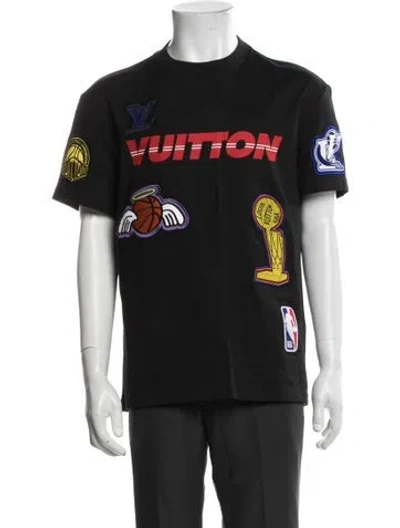 Pre-owned Louis Vuitton X Nba 2021 Lv Monogram T-shirt W/ Tags In Gray