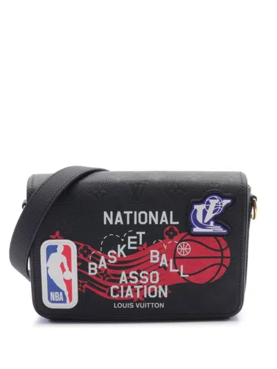 Pre-owned Louis Vuitton X Nba 2021 Studio Messenger Bag In Black