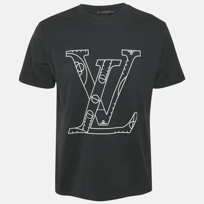 Pre-owned Louis Vuitton X Nba Black Print Cotton T-shirt M