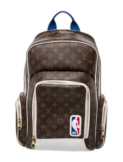Pre-owned Louis Vuitton X Nba Lv Monogram New In Brown