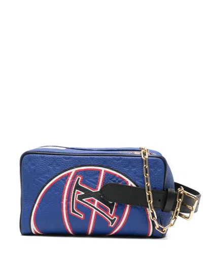 Pre-owned Louis Vuitton X Nba Monogram Washbag In Blue