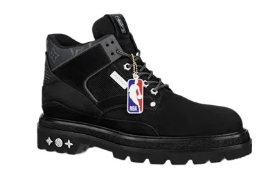 Pre-owned Louis Vuitton X Nba Oberkamph Ankle Boot In Black