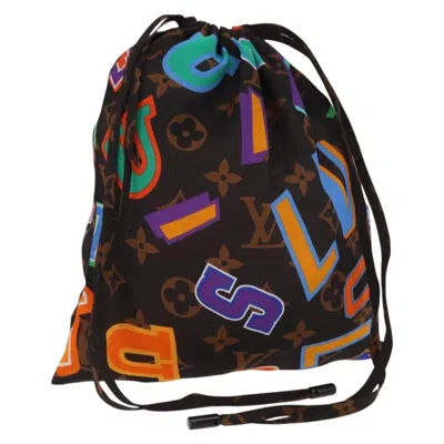 Pre-owned Louis Vuitton X Nba Pouch Monogram Canvas Brown Canvas Clutche & Pouche Bag ()