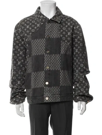 Pre-owned Louis Vuitton X Nigo 2020 Lv Monogram Jacket In Gray