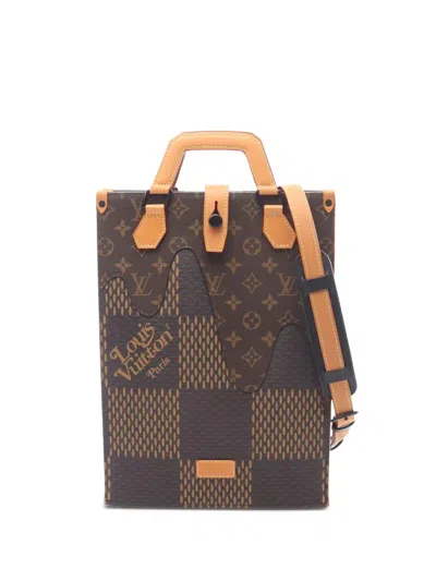 Pre-owned Louis Vuitton X Nigo 2020 Mini Monogram Tote Bag In Brown