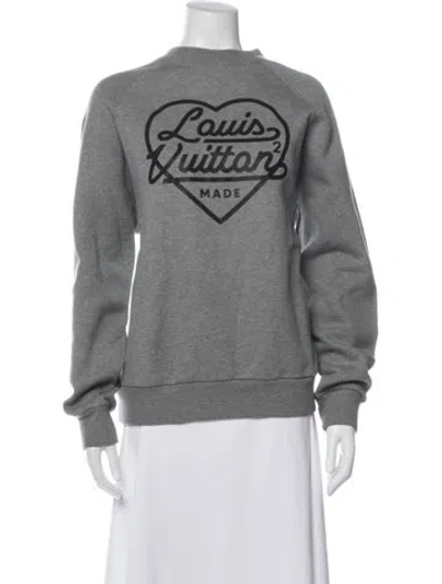 Pre-owned Louis Vuitton X Nigo 2022 Graphic Print Sweatshirt W/ Tags In Gray
