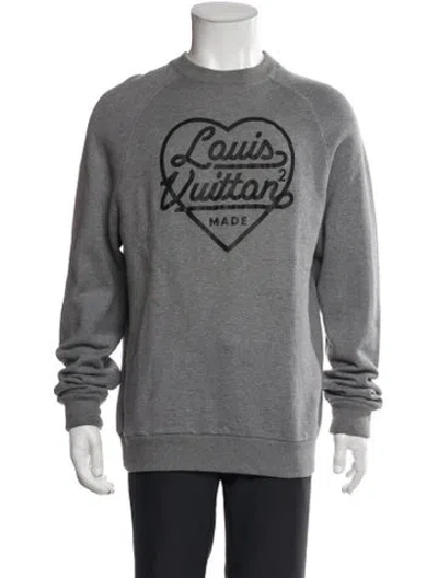 Pre-owned Louis Vuitton X Nigo 2022 Lv Monogram Sweatshirt In Gray