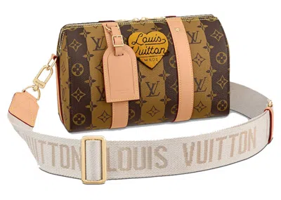 Pre-owned Louis Vuitton X Nigo City Keepall Monogram Stripes In Brown