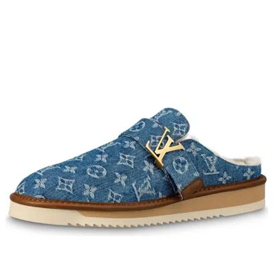 Pre-owned Louis Vuitton X Nigo Cosy Mules 'denim Monogram'