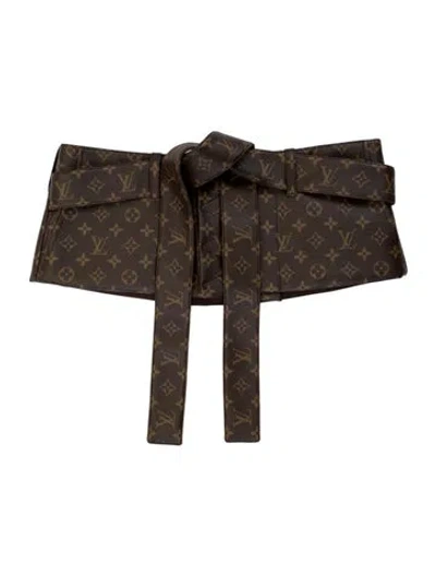 Pre-owned Louis Vuitton X Nigo Cummerbund In Brown