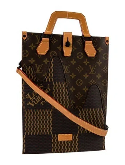 Pre-owned Louis Vuitton X Nigo Giant Damier Mini In Brown