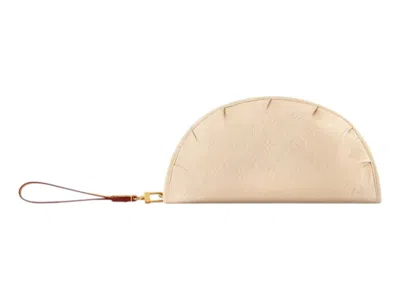 Pre-owned Louis Vuitton X Nigo Gyoza Pouch In Monogram Beige