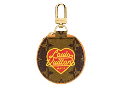 Pre-owned Louis Vuitton X Nigo Horizon Earphones Case Monogram Stripes In Brown