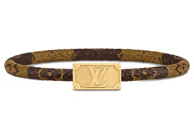 Pre-owned Louis Vuitton X Nigo Keep It Trunk Bracelet Monogram In Brown