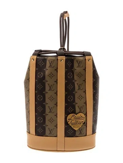 Pre-owned Louis Vuitton X Nigo Lv Monogram Louis Vuitton Randonnee In Brown