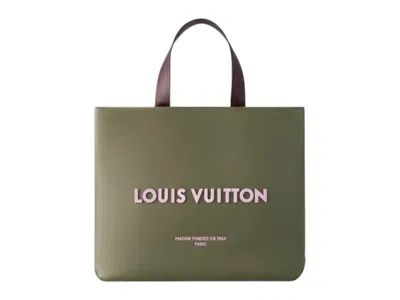 Pre-owned Louis Vuitton X Nigo Mini Shopper Tote In Khaki Green
