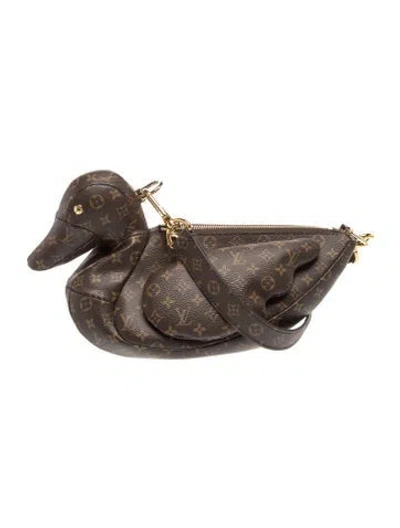 Pre-owned Louis Vuitton X Nigo Monogram Duck Bag In Brown