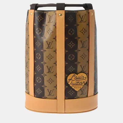 Pre-owned Louis Vuitton X Nigo Monogram Reverse Randonnee Backpack In Brown